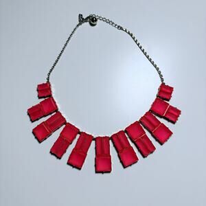 Kate Spade Y2K Hot Chip Necklace - Gold Plated Geometric Stone Statement Jewelry